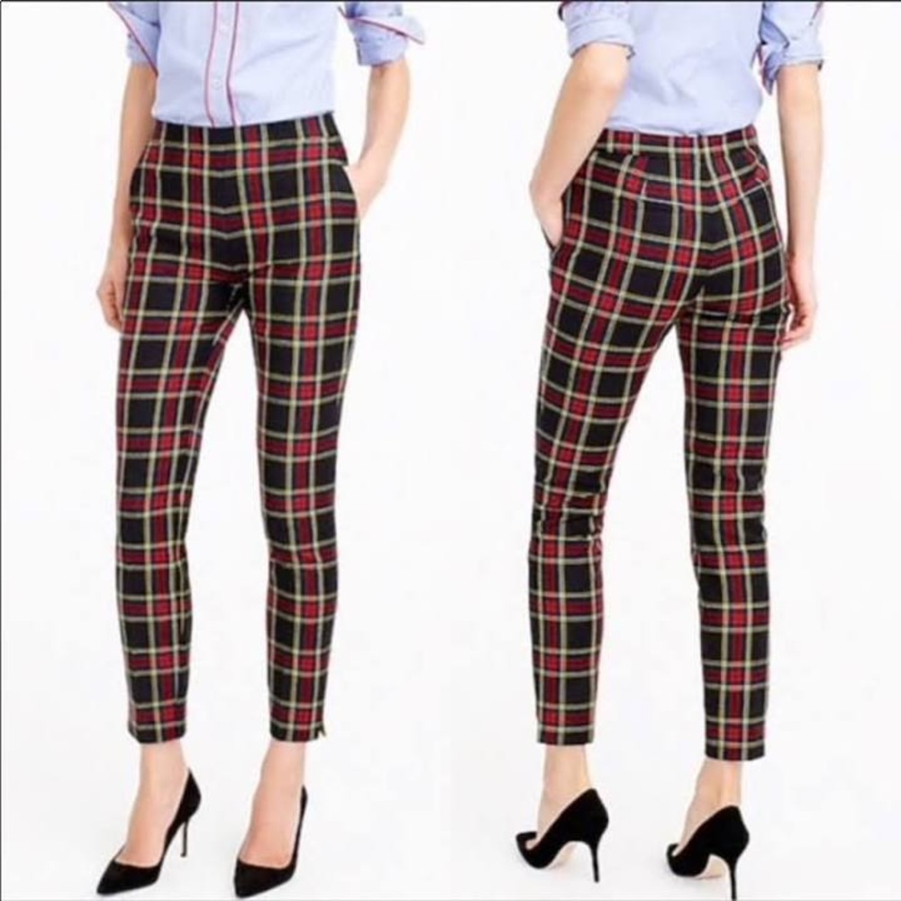 Women’s JCREW Martie pant in Stewart plaid bi-stretch wool Multi